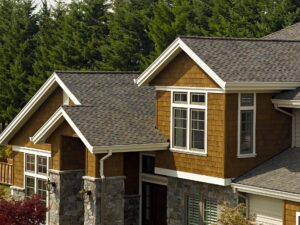 A home with multiple stories with new engineered wood siding